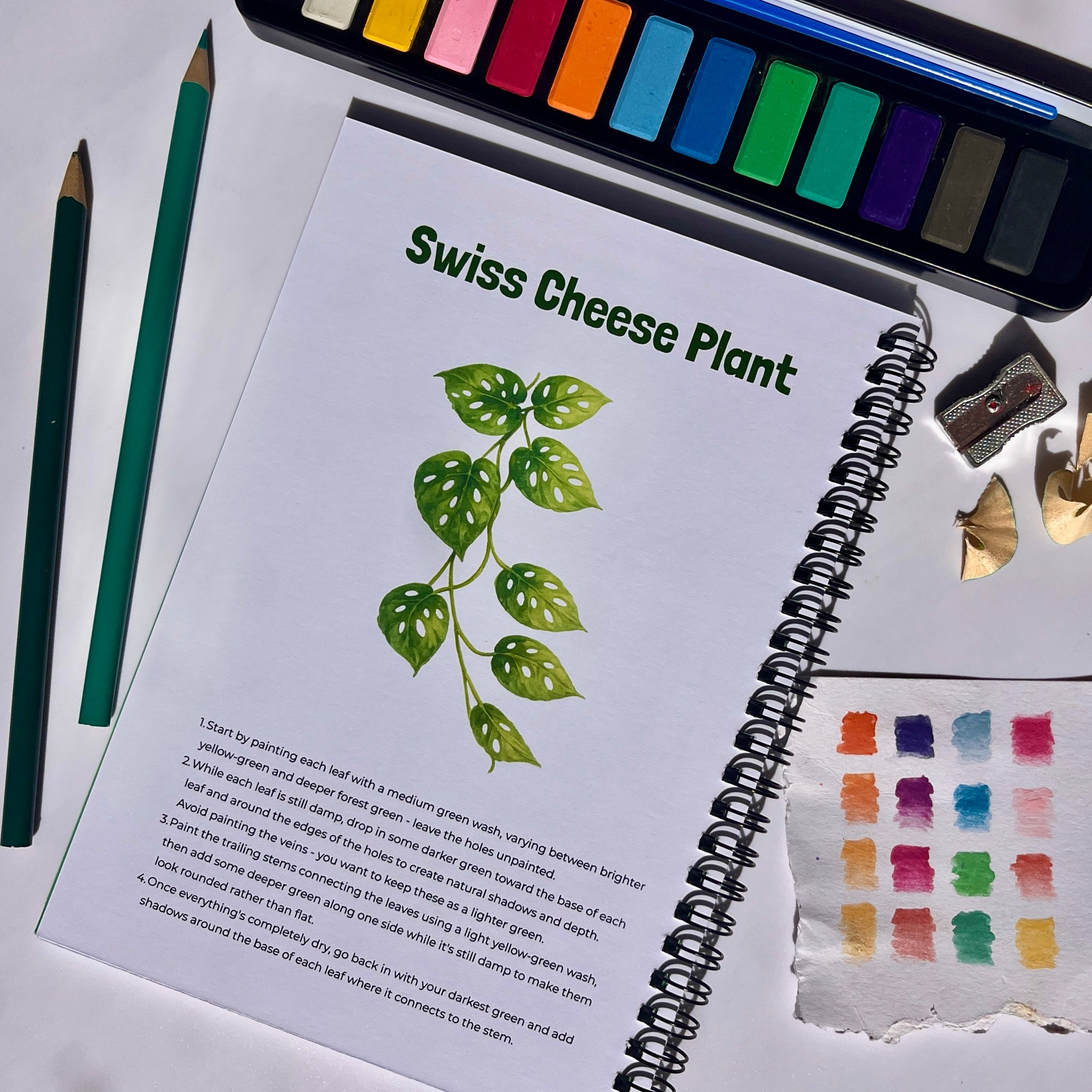 Houseplants Watercolour Book